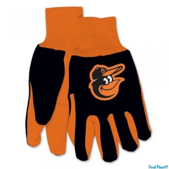 Baltimore Orioles two tone utility gloves | Final Playoff