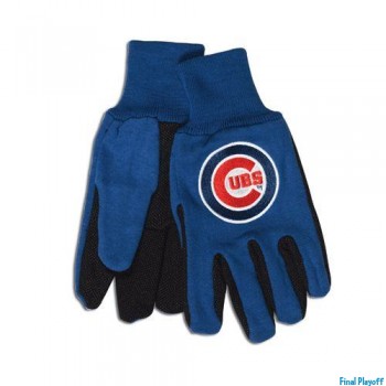 Chicago Cubs two tone utility gloves | Final Playoff