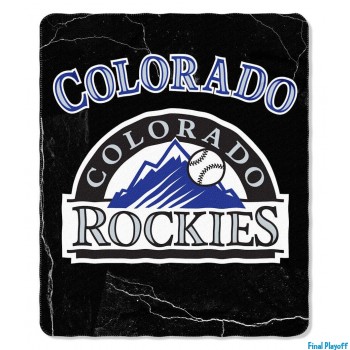 Colorado Rockies fleece throw blanket | Final Playoff