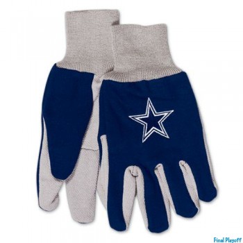 Dallas Cowboys two tone utility gloves | Final Playoff