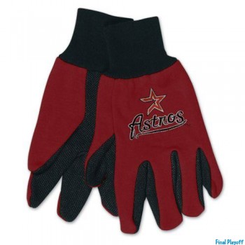 Houston Astros two tone utility gloves | Final Playoff