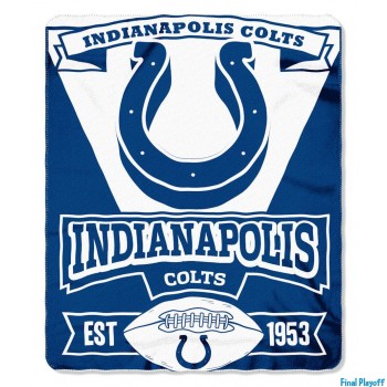 Indianapolis Colts fleece throw blanket | Final Playoff