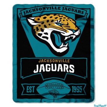 Jacksonville Jaguars fleece throw blanket | Final Playoff