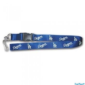 Los Angeles Dodgers lanyard keychain detachable blue | Final Playoff