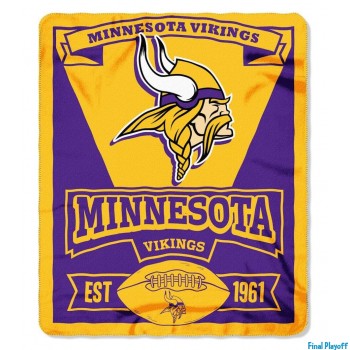 Minnesota Vikings fleece throw blanket | Final Playoff