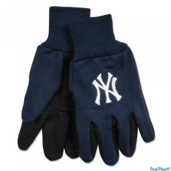 New York Yankees two tone utility gloves | Final Playoff