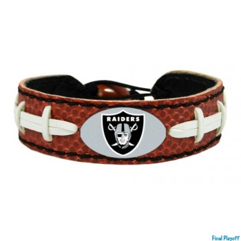Oakland Raiders leather bracelet classic | Final Playoff