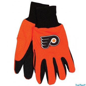 Philadelphia Flyers two tone utility gloves | Final Playoff