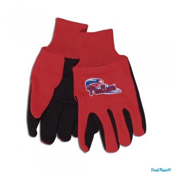Philadelphia Phillies two tone utility gloves | Final Playoff
