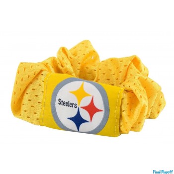 Pittsburgh Steelers hair scrunchie yellow | Final Playoff
