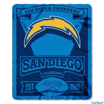 San Diego Chargers fleece throw blanket | Final Playoff