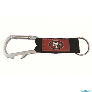 San Francisco 49ers bottle opener keychain carabiner | Final Playoff