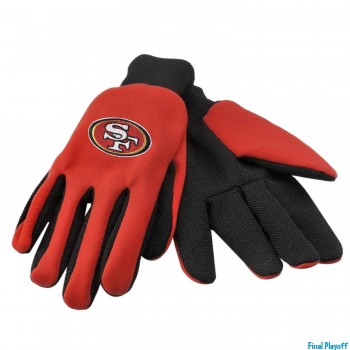 San Francisco 49ers utility gloves | Final Playoff