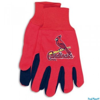 St. Louis Cardinals two tone utility gloves | Final Playoff