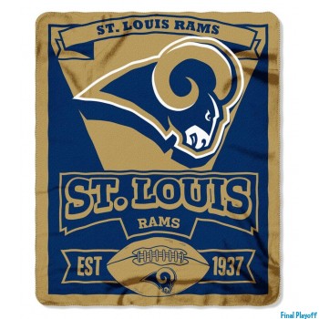 St. Louis Rams fleece throw blanket | Final Playoff