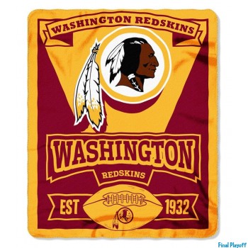 Washington Redskins fleece throw blanket | Final Playoff