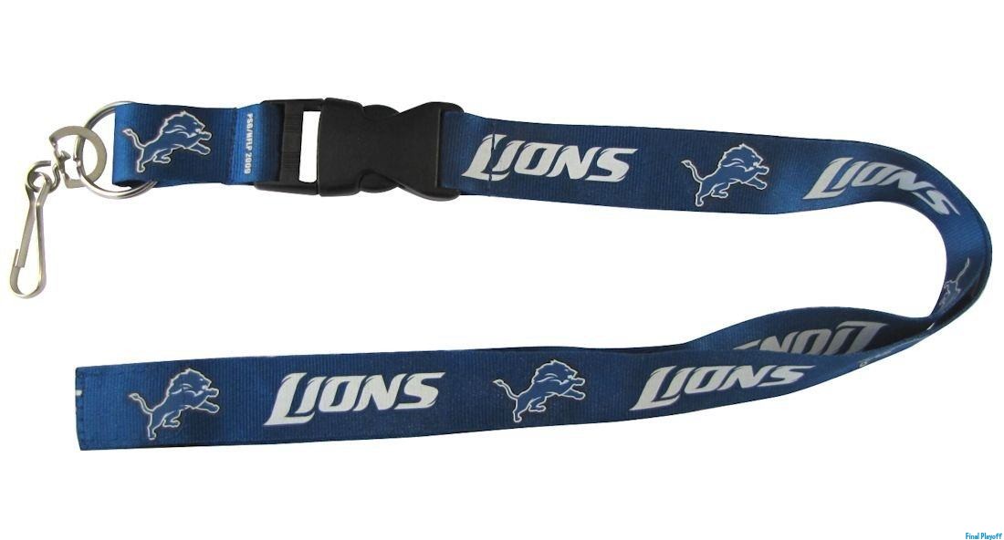 Detroit Lions Lanyard Blue