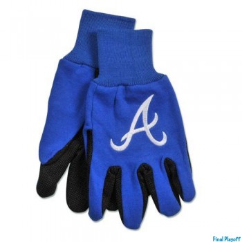 Atlanta Braves two tone utility gloves | Final Playoff