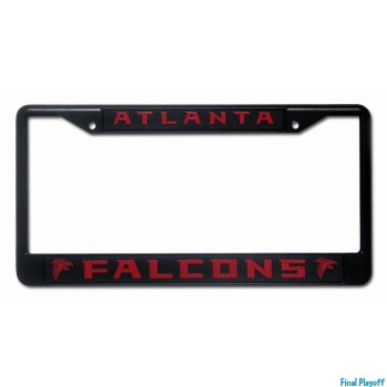 Atlanta Falcons license plate frame holder black | Final Playoff