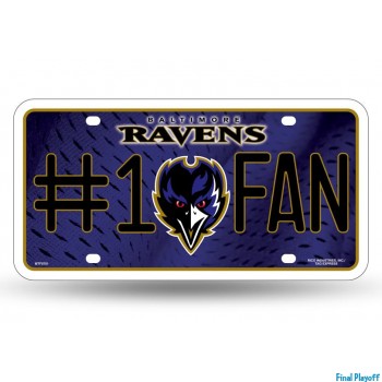 Baltimore Ravens metal license plate | Final Playoff