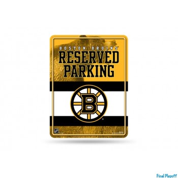 Boston Bruins metal parking sign | Final Playoff