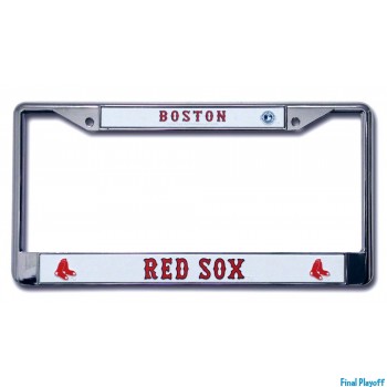 Boston Red Sox license plate frame holder | Final Playoff