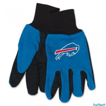 Buffalo Bills two tone utility gloves | Final Playoff