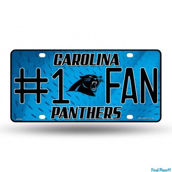 Carolina Panthers metal license plate | Final Playoff