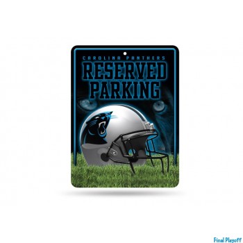 Carolina Panthers metal parking sign | Final Playoff