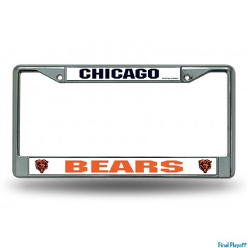Chicago Bears license plate frame holder | Final Playoff