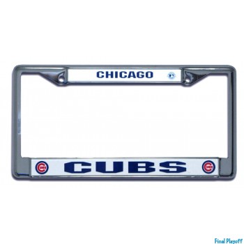 Chicago Cubs license plate frame holder | Final Playoff