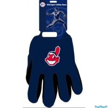 Cleveland Indians two tone utility gloves | Final Playoff