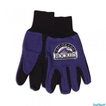 Colorado Rockies two tone utility gloves | Final Playoff