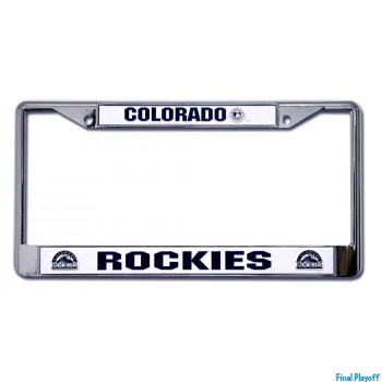 Colorado Rockies license plate frame holder | Final Playoff
