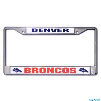 Denver Broncos license plate frame holder | Final Playoff