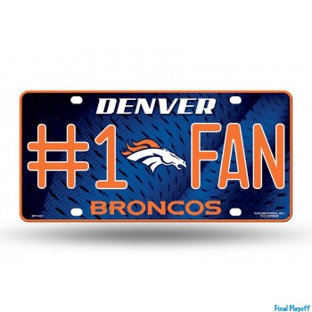 Denver Broncos metal license plate | Final Playoff