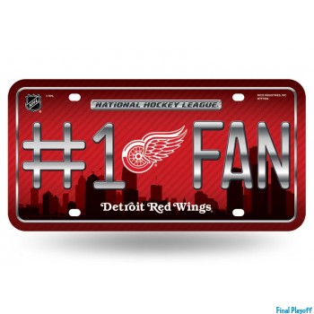 Detroit Red Wings metal license plate | Final Playoff