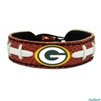 Green Bay Packers leather bracelet | Final Playoff