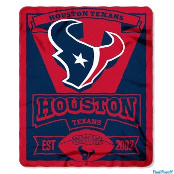 Houston Texans fleece throw blanket | Final Playoff