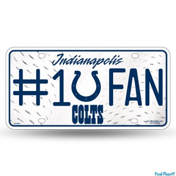 Indianapolis Colts metal license plate | Final Playoff