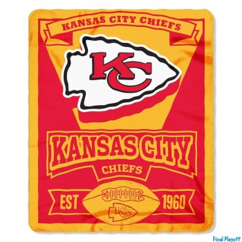 Kansas City Chiefs fleece throw blanket | Final Playoff
