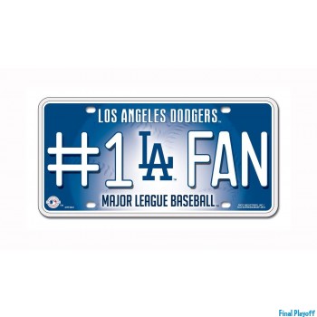 Los Angeles Dodgers metal license plate | Final Playoff