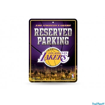 Los Angeles Lakers metal parking sign | Final Playoff