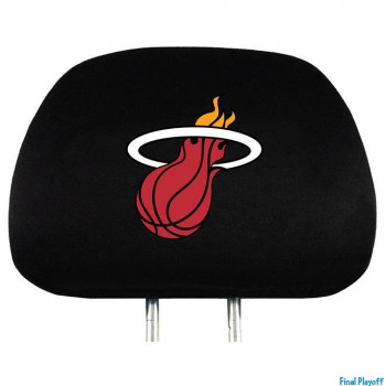Miami Heat headrest covers 2pc | Final Playoff