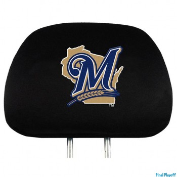 Milwaukee Brewers headrest covers 2pc | Final Playoff