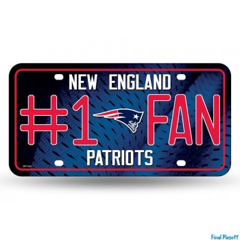 New England Patriots metal license plate | Final Playoff
