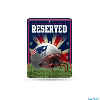 New England Patriots metal parking sign | Final Playoff