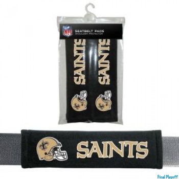 New Orleans Saints seat belt pads | Final Playoff
