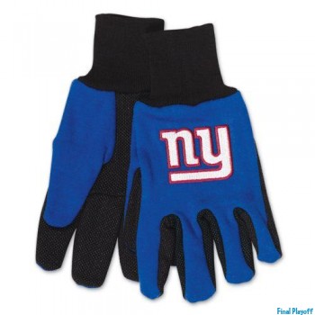 New York Giants two tone utility gloves | Final Playoff