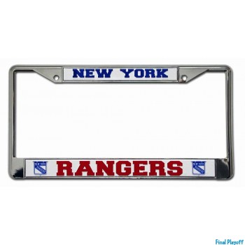 New York Rangers license plate frame holder | Final Playoff